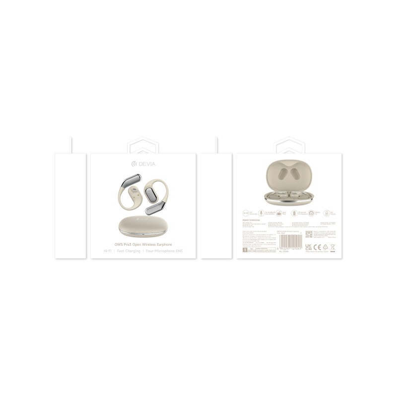 Écouteurs sans fil Pro3 - Beige - Devia photo 1