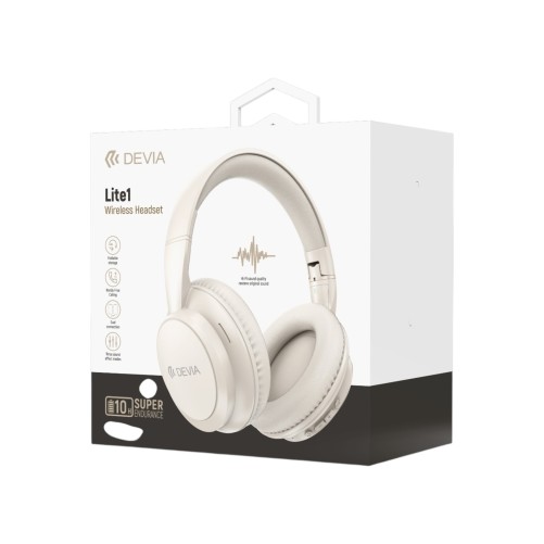 Casque Audio Léger Open-Ear Beige - Devia photo 4