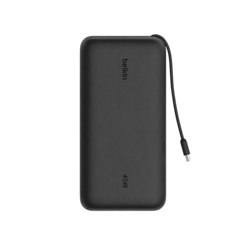 Batterie Externe 20000 mAh 45W avec Câble Intégré et Écran Digital - Noire - Belkin photo 2