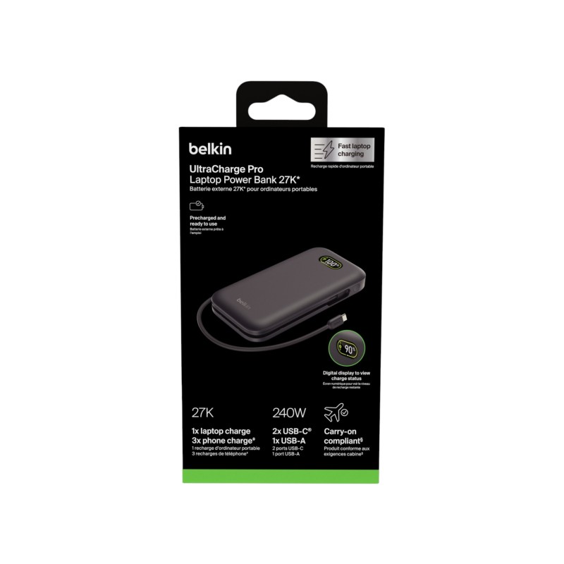 Chargeur Portatif 27000mAh pour Ordinateurs et Appareils USB-C - Noir - Belkin photo 1