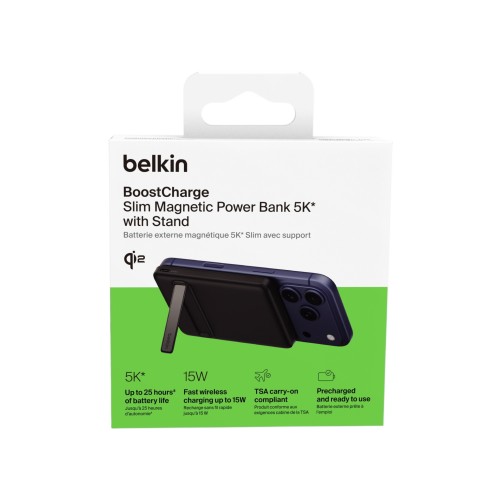 Batterie Externe Magnétique BoostCharge Slim pour Smartphones - Noir - Belkin photo 1