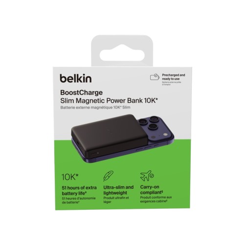 Batterie Externe Magnétique Ultra-Fine pour Smartphone - Noir - Belkin photo 1