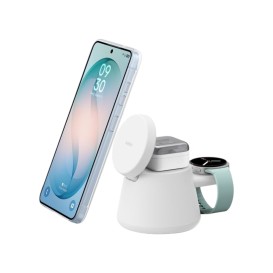 Chargeur Modulaire Qi2 25W 3-en-1 pour Smartphone, Apple Watch et Écouteurs Sans Fil - Blanc - Belkin photo 3