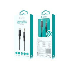 Adaptateur Lightning vers prise jack 3,5 mm pour iPhone - Noir - Devia photo 1