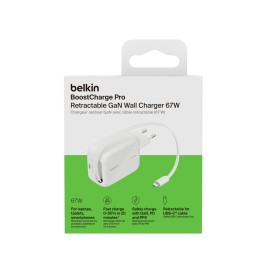 Adaptateur Secteur USB-C GaN 67W avec Câble Rétractable - Belkin photo 1