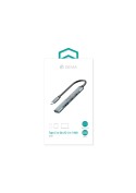 Adaptateur Hub USB-C 4-en-1 pour PC Portable - Anthracite - Devia photo 1