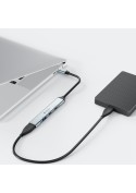 Adaptateur Hub USB-C 4-en-1 pour PC Portable - Anthracite - Devia photo 4