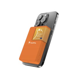 Batterie externe Mag Pro sans fil pour smartphones compatibles MagSafe et Qi - Orange - VARTA photo 1