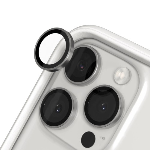Protection de caméra iPhone 16 Pro et 16 Pro Max - Titane Naturel - Rhinoshield photo 2