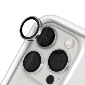 Film de protection pour objectif de caméra iPhone 16 Pro / 16 Pro Max - Argent - RhinoShield photo 2