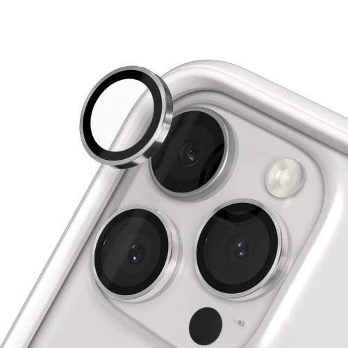 Film de protection pour objectif de caméra iPhone 16 Pro / 16 Pro Max - Argent - RhinoShield photo 2
