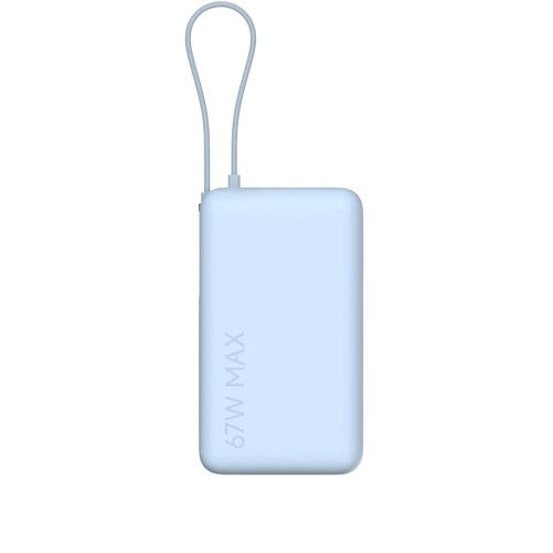 Chargeur Portable 10000mAh 67W avec Câble Intégré - Couleur Bleue - Xiaomi photo 2