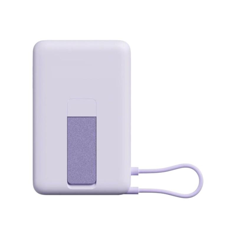Batterie Externe Magnétique 10000mAh avec Support Intégré pour Smartphones - Violet - Xiaomi photo 1