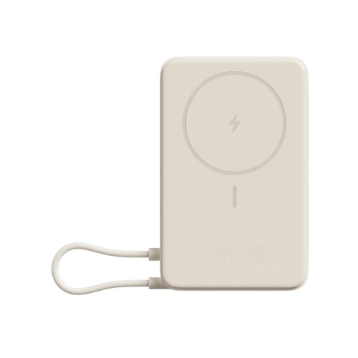 Batterie Externe Magnétique 10000 mAh avec Support Intégré pour iPhone - Beige - Xiaomi photo 2