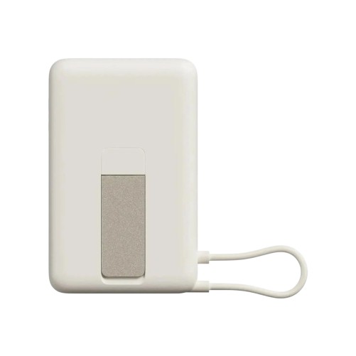 Batterie Externe Magnétique 10000 mAh avec Support Intégré pour iPhone - Beige - Xiaomi photo 3