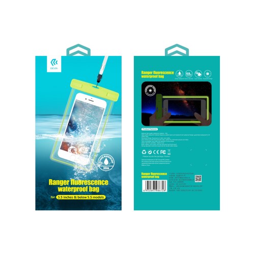 Housse Imperméable pour Smartphone 6,9 Pouces - Noir - Devia photo 1