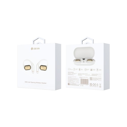 Écouteurs sans fil OWS Lite1 à oreilles ouvertes - Beige - Devia photo 1