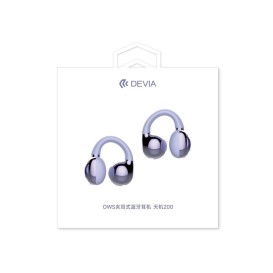 Écouteurs sans fil OWS Pro2 Clip-Violet - Devia photo 1