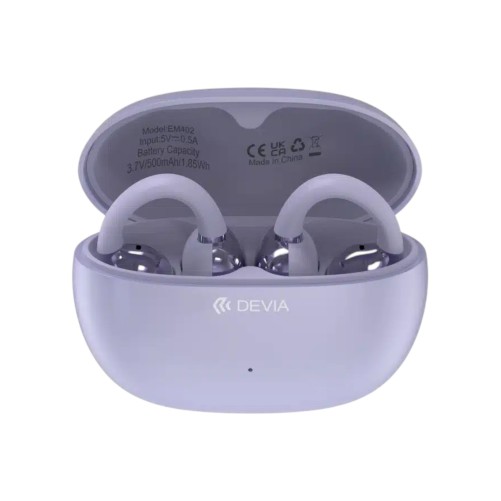 Écouteurs sans fil OWS Pro2 Clip-Violet - Devia photo 2
