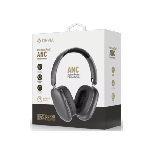 Casque Bluetooth BassPro 2 - Anthracite - Devia photo 1
