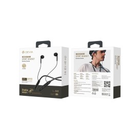 Écouteurs Bluetooth de Sport à Dossier Kintone EM036 - Noir - Devia photo 1