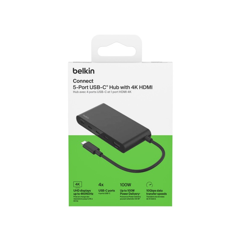 Station d\'accueil USB-C 5 Ports avec HDMI 4K - Couleur Noire - Belkin photo 1