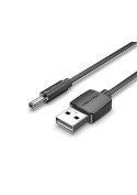 Câble USB-A à Jack DC 3,5 mm - Couleur Noire - Vention photo 2
