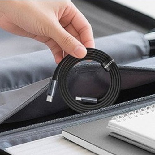 Câble USB-C 1m vers USB-C pour dispositifs compatibles - Vention photo 1