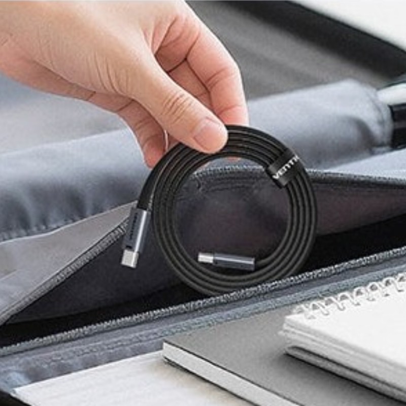 Câble USB-C 1m vers USB-C pour dispositifs compatibles - Vention photo 1