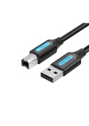 Câble USB 2.0 Mâle A vers Mâle B 0,5m - Noir - Pour Imprimantes et Scanners - Vention photo 2