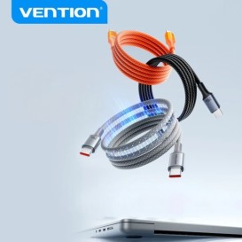 Câble USB-C Magnétique Orange - Vention photo 1