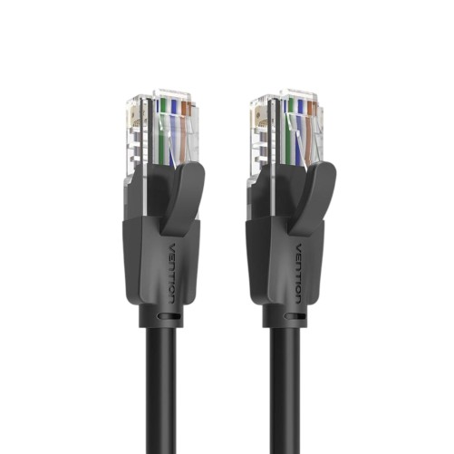 Câble Ethernet UTP Catégorie 6 RJ45 - Noir - Vention photo 3