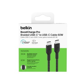 Câble tressé USB-C vers USB-C de Belkin - Noir - Compatible avec appareils USB-C photo 1
