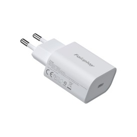 Adaptateur secteur USB-C 25W pour smartphones et tablettes - Blanc photo 3
