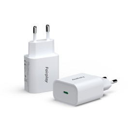 Adaptateur secteur USB-C 25W pour smartphones et tablettes - Blanc photo 6