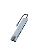 Hub USB-C 8 ports Pro1 - Gris - Devia photo 2