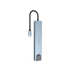 Hub USB-C 8 ports Pro1 - Gris - Devia photo 3
