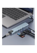 Hub USB-C 8 ports Pro1 - Gris - Devia photo 4