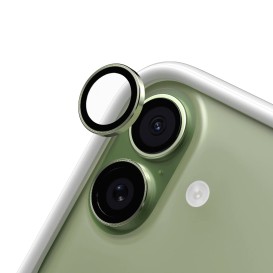 Verre trempé de lentilles iPhone 16, 16 Plus et 17 - Vert photo 1