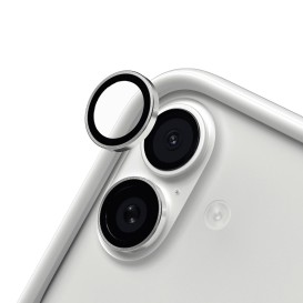 Verre trempé de lentilles iPhone 16, 16 Plus et 17 - Argent photo 1