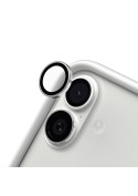 Verre trempé de lentilles iPhone 16, 16 Plus et 17 - Argent photo 1