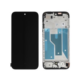Ecran avec châssis Moto G77 - Officiel reconditionné - Noir photo 1