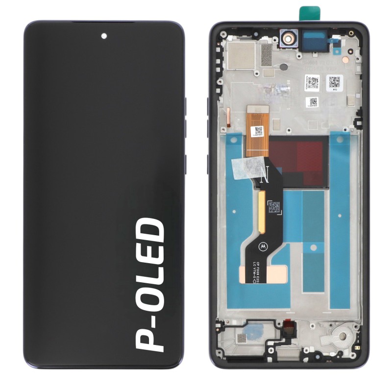 Ecran avec châssis Motorola G86 - Officiel - Noir photo 1