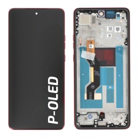 Ecran avec châssis Officiel Motorola G86 - Rouge photo 1