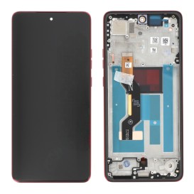 Ecran avec châssis Officiel Motorola G86 - Rouge photo 1