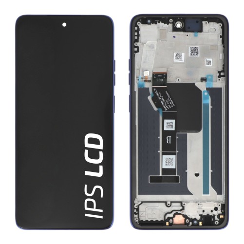 Ecran avec châssis Motorola Moto G56 5G - Officiel - Bleu photo 1