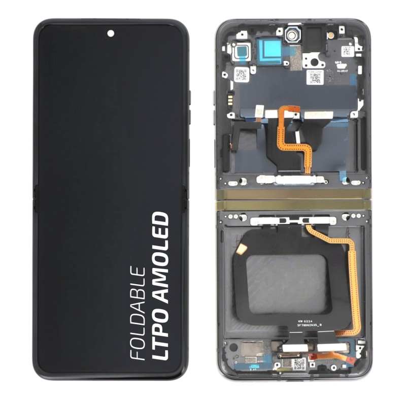 Ecran avec châssis Motorola Razr 40 Ultra Officiel reconditionné - Noir photo 1