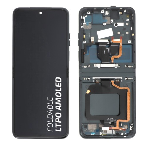 Ecran avec châssis Motorola Razr 40 - Officiel reconditionné - Noir photo 1