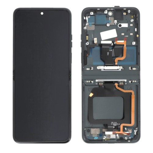 Ecran avec châssis Motorola Razr 40 - Officiel reconditionné - Noir photo 2