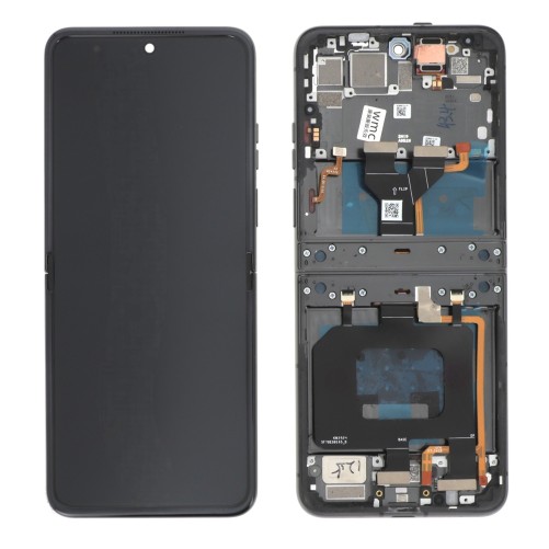 Ecran avec châssis Motorola Razr 50 - Officiel reconditionné - Noir photo 2
